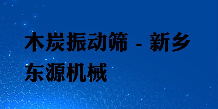 木炭振動篩 - 新鄉(xiāng)東源機(jī)械